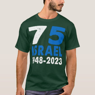 T-shirt Drapeau israélien pour le 75e anniversaire de la F