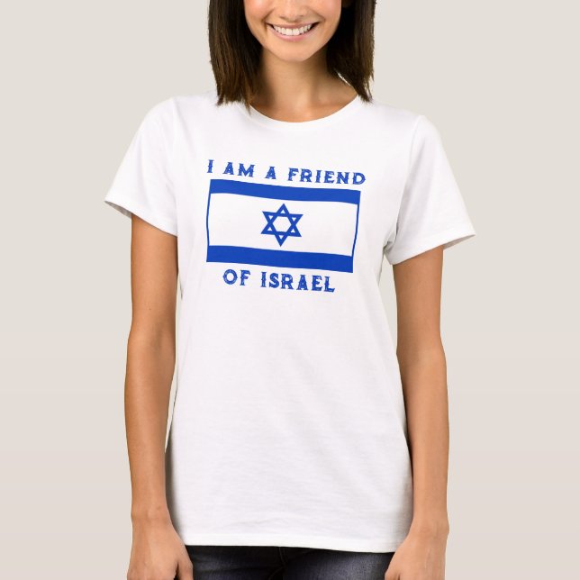 T-shirt Drapeau israélien Pro-Israël Ami d'Israël Femmes (Devant)