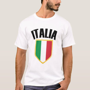 T-shirt Drapeau Italia Crest Italie