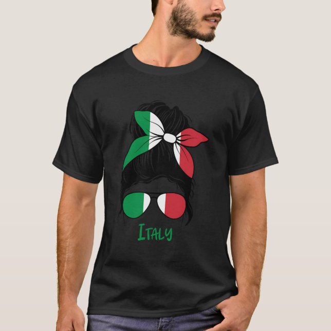 T-shirt Drapeau Italia Italie (Devant)