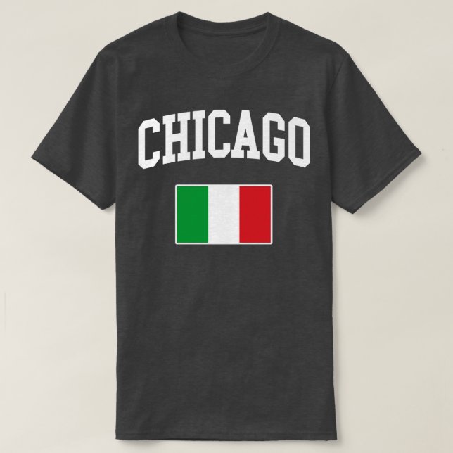 T-shirt Drapeau Italiano Italiano de Chicago Italie (Design devant)