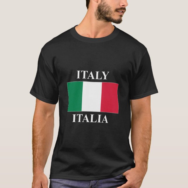 T-shirt Drapeau Italie (Devant)