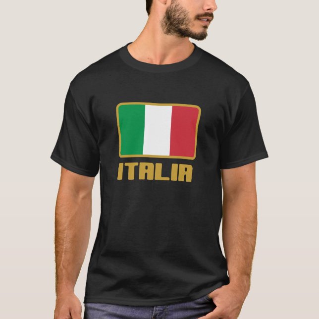 T-shirt Drapeau Italie (Devant)