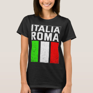 T-shirt Drapeau Italie Italia Italia Rome