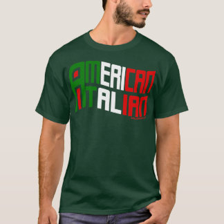 T-shirt Drapeau italien américain