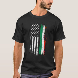 T-shirt Drapeau Italien Américain - Fierté Italie Usa