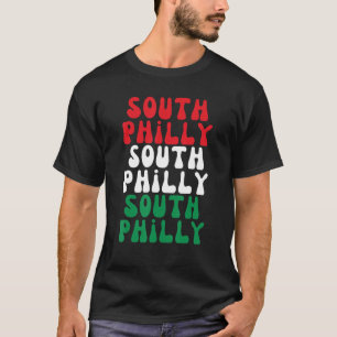 T-shirt Drapeau italien de South Philly Philadelphie Ville