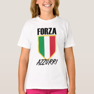 T-shirt Drapeau italien Forza Azzurri
