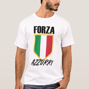 T-shirt Drapeau italien Forza Azzurri
