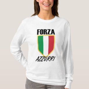 T-shirt Drapeau italien Forza Azzurri