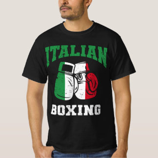 T-shirt Drapeau italien gants de boxe