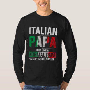 T-shirt Drapeau italien Papa Happy Fête des pères Pride