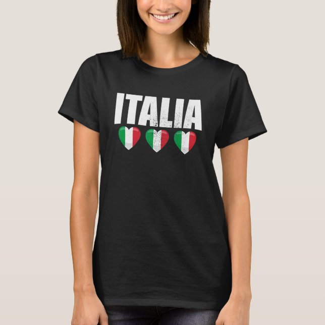 T-shirt Drapeau italien Vintage Italie (Devant)