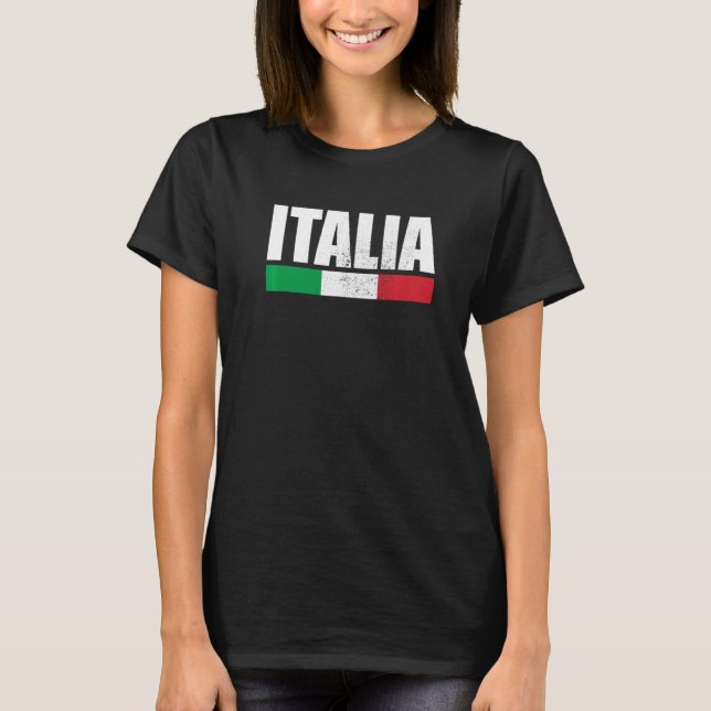 T-shirt Drapeau italien Vintage Italie (Devant)