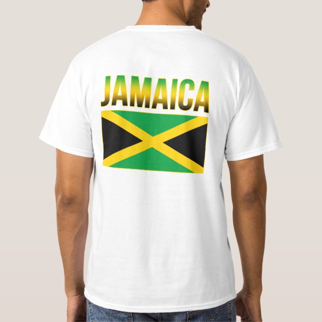 T-shirt Drapeau Jamaïcain De La Fierté (Dos)