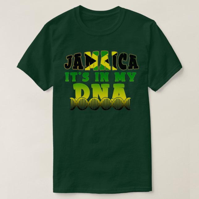 T-shirt Drapeau jamaïcain Jamaïque C'est dans mon ADN Homm (Design devant)