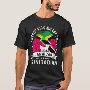 T-shirt Drapeau Jamaïque Trinité-et-Tobago Grosse drôle Hu