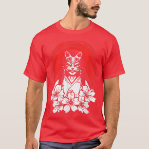 T-shirt Drapeau Japon Sakura Cherry Blossom Tree Art Japon