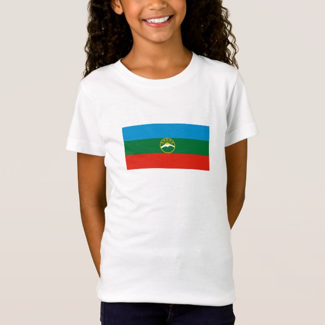 T-Shirt Drapeau Karachay Cherkessia (Devant)