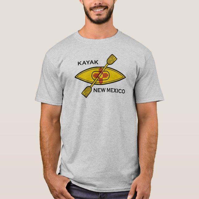 T-shirt Drapeau Kayak Nouveau-Mexique (Devant)