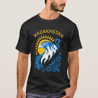 T-shirt Drapeau Kazakh De La République Du Kazakhstan