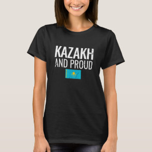 T-shirt Drapeau kazakh et fier du Kazakhstan