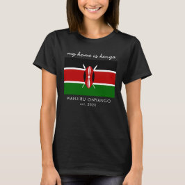 T-shirt Drapeau kényan personnalisé
