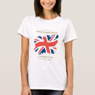 T-shirt Drapeau King Charles III Union Jack