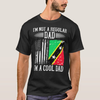 T-shirt Drapeau Kittio-Américain Racine Saint-Kitts-Et-Nev