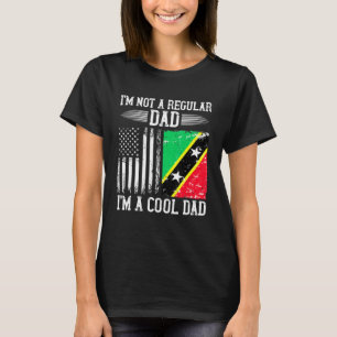 T-shirt Drapeau Kittio-Américain Racine Saint-Kitts-Et-Nev