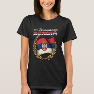 T-shirt Drapeau Krusevac Serbie Souvenir Srbija