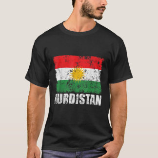 T-shirt Drapeau Kurdistan Rojava Kurde Funny Kurdes T-shir