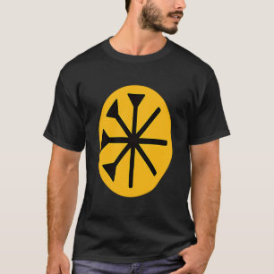 T-shirt Drapeau Lalish Ezyxan Yazidi Melek Taus Ezidi Noir