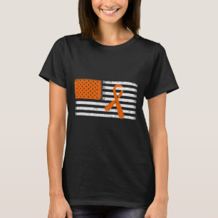 T-shirt Drapeau Leucémie Et Sclérose En Plaques Famille Ri