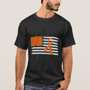T-shirt Drapeau Leucémie Et Sclérose En Plaques Famille Ri