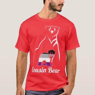 T-shirt Drapeau LGBT Aexuel Cousin Bear Ace Pride