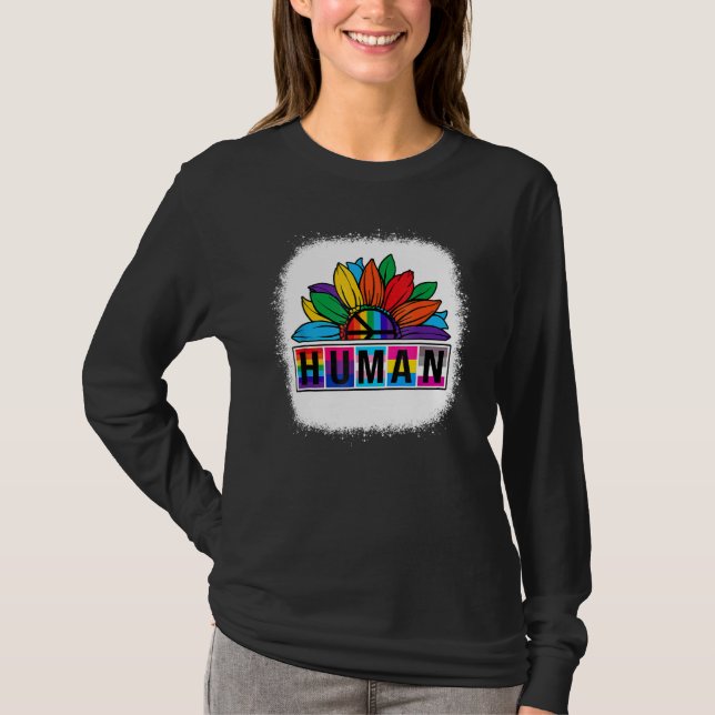T-shirt Drapeau Lgbt Arc-en-ciel Mois Gay pride Lesbien Su (Devant)