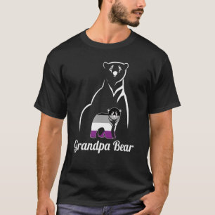 T-shirt Drapeau Lgbt Asexué Grandpa Bear Ace Pride