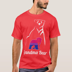 T-shirt Drapeau LGBT Bisexual Grand-mère Bear Bi Pride