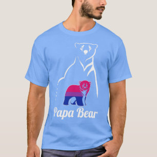 T-shirt Drapeau LGBT Bisexual Papa Bear Bi Pride