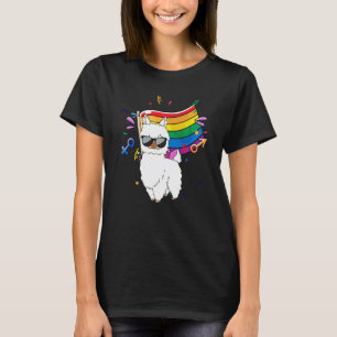T-shirt Drapeau Lgbt Drôle Lama Gay Lesbienne Résister Spé