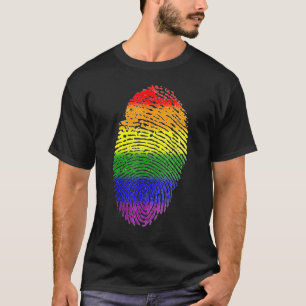 T-shirt Drapeau Lgbt Empreinte Fière Fierté Lgbt
