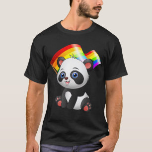 T-shirt Drapeau LGBT Panda Bear Gay Lesbian Hommes Cadeau 