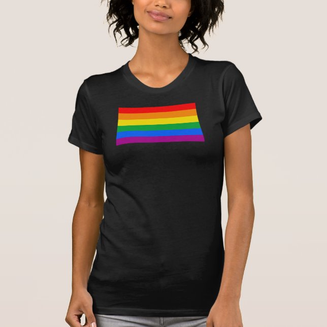 T-shirt Drapeau LGBT Pride / Drapeau arc-en-ciel (Devant)
