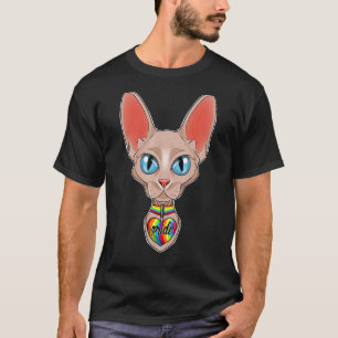 T-shirt Drapeau Lgbtq I Drapeau de la fierté gay I Chat Sp