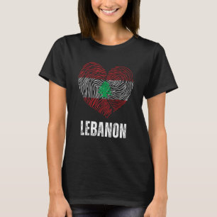 T-shirt Drapeau Liban Drapeau Libanais Liban ADN Liban Coe