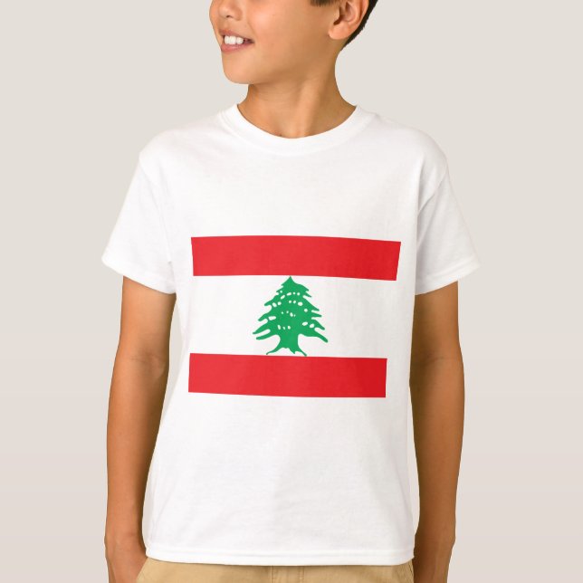 T-shirt Drapeau libanais - drapeau de علملبنان du Liban (Devant)