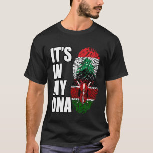 T-shirt Drapeau Libanais Et Kenyans Du Patrimoine De L'ADN