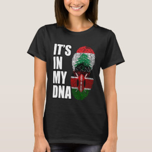 T-shirt Drapeau Libanais Et Kenyans Du Patrimoine De L'ADN