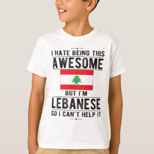 T-shirt Drapeau libanais Patrimoine libanais Racines liban